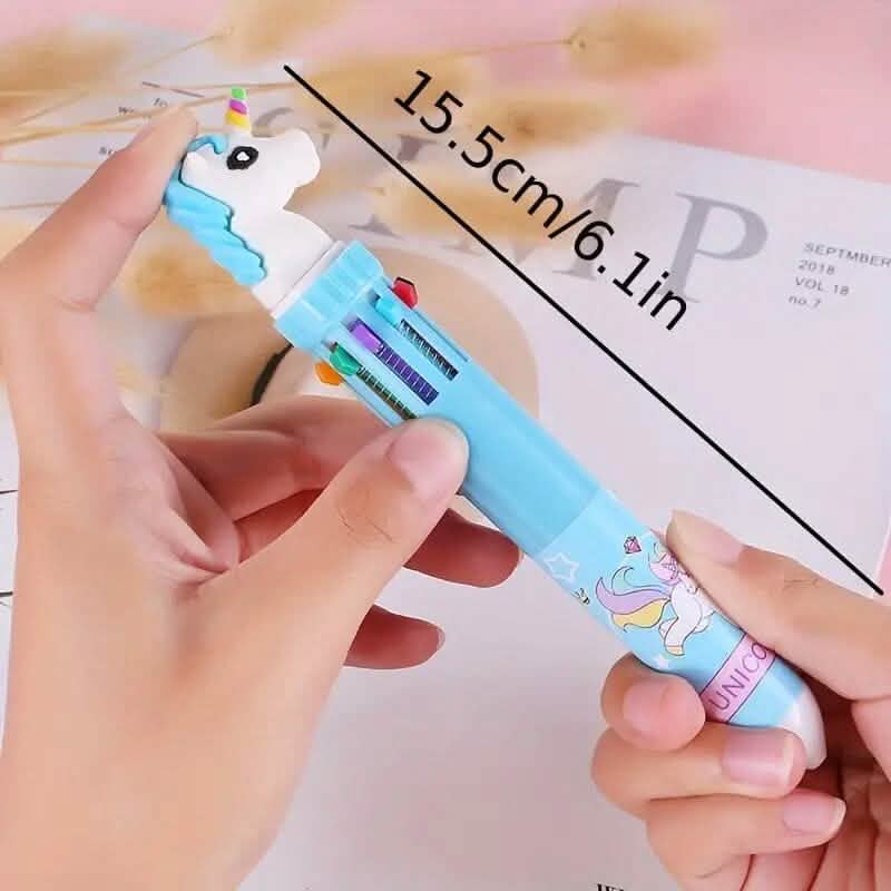 10 Color Ballpoint Pen Kawaii Stationery Cute Pen DailySale