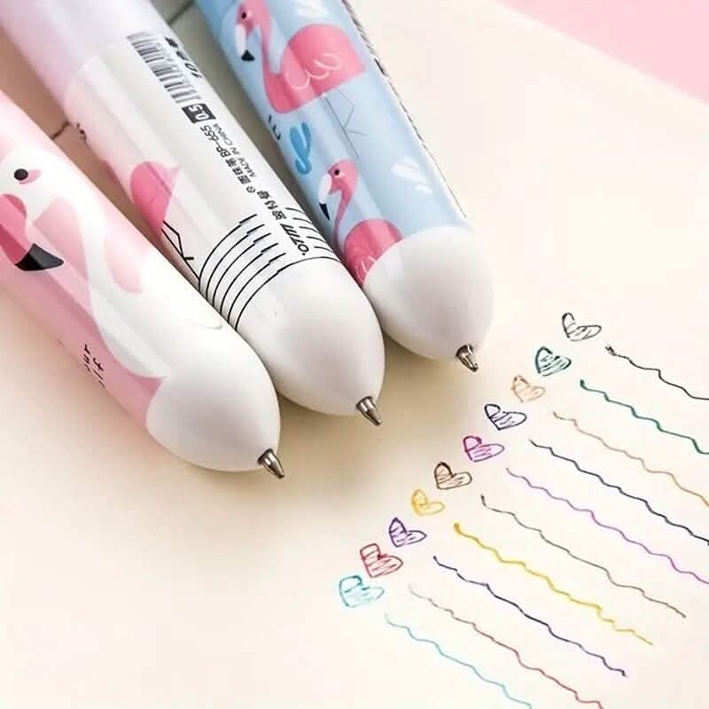 10 Color Ballpoint Pen Kawaii Stationery Cute Pen DailySale