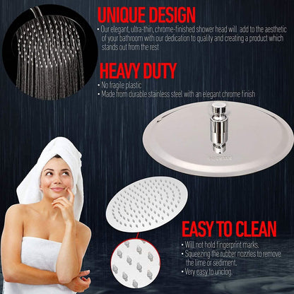 10 Inch Rainfall Shower Head DailySale
