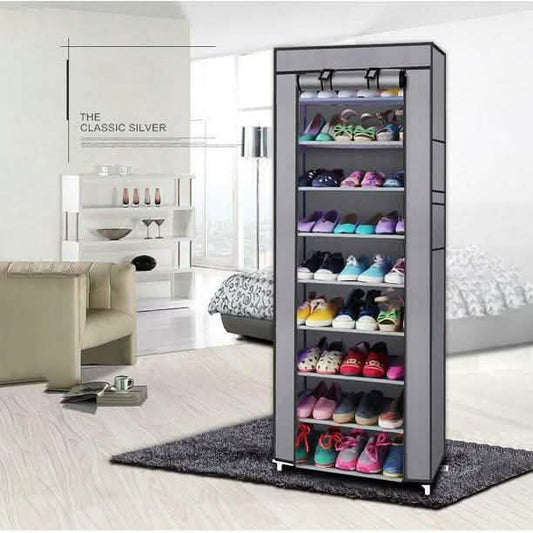 10-Layer 9 Grid Shoe Rack Shelf Storage Closet Organizer DailySale