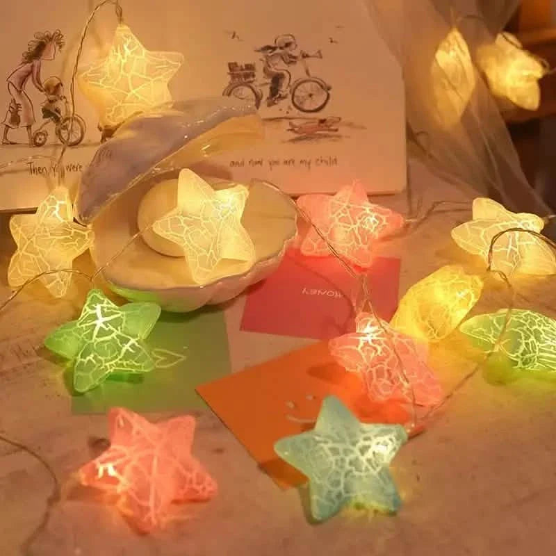 10-Light Crack Star String Lights DailySale