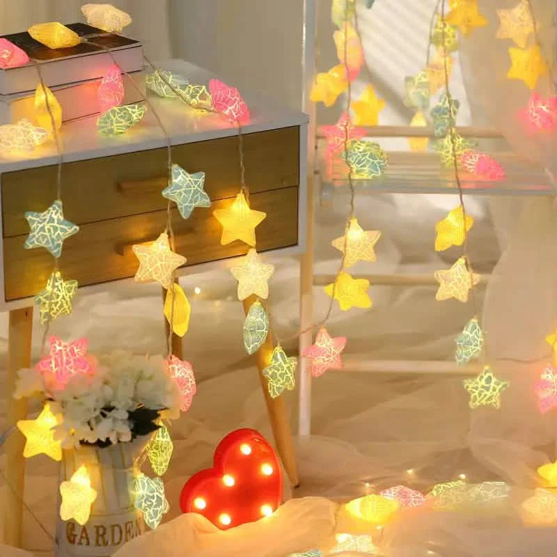 10-Light Crack Star String Lights DailySale