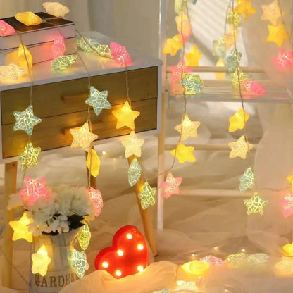 10-Light Crack Star String Lights DailySale
