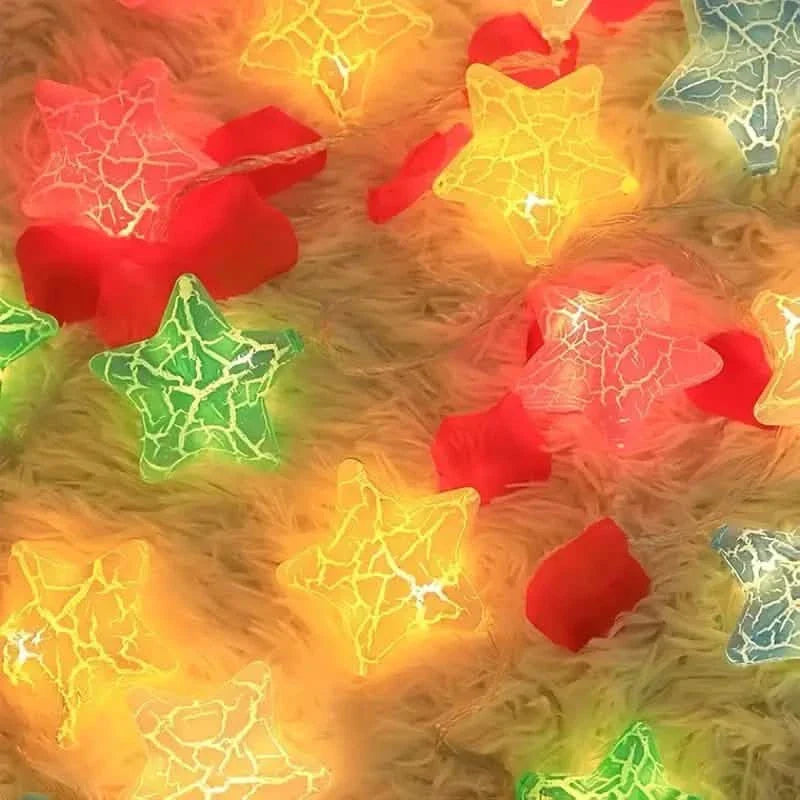 10-Light Crack Star String Lights DailySale