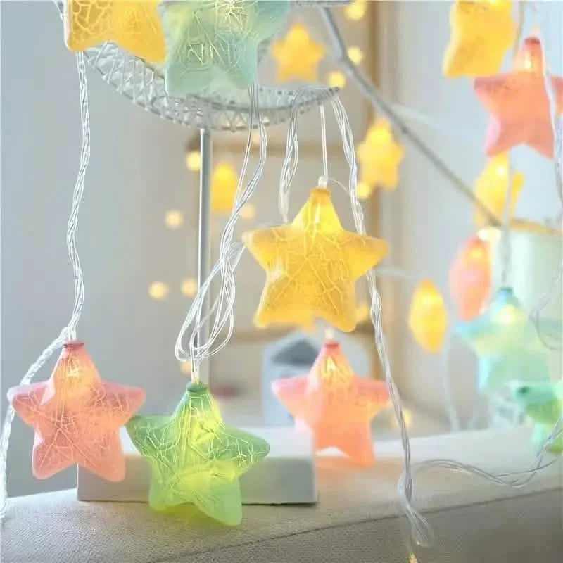 10-Light Crack Star String Lights DailySale