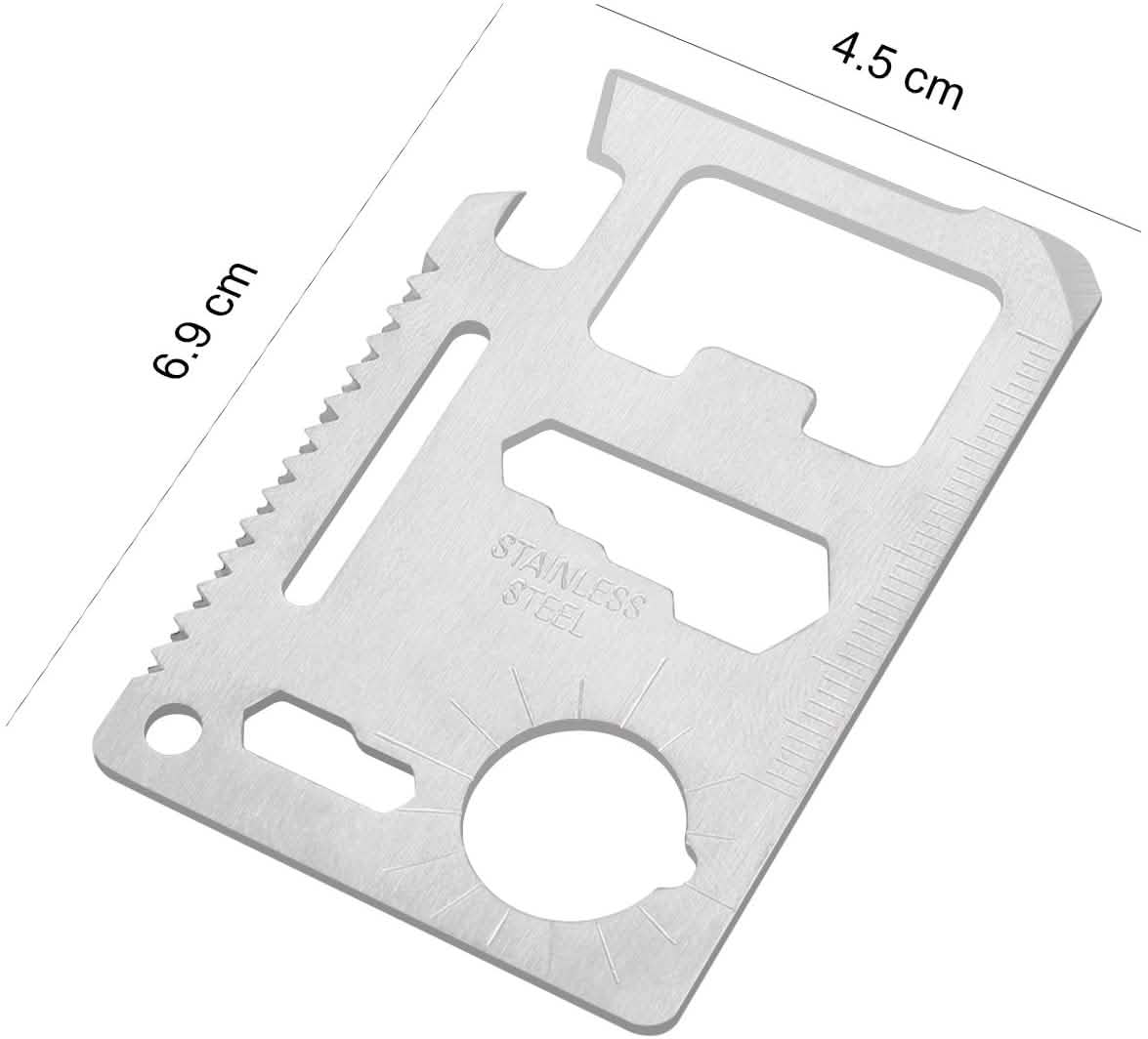 10-Pack: 11-in-1 Stainless Steel Survival Pocket Tool DailySale