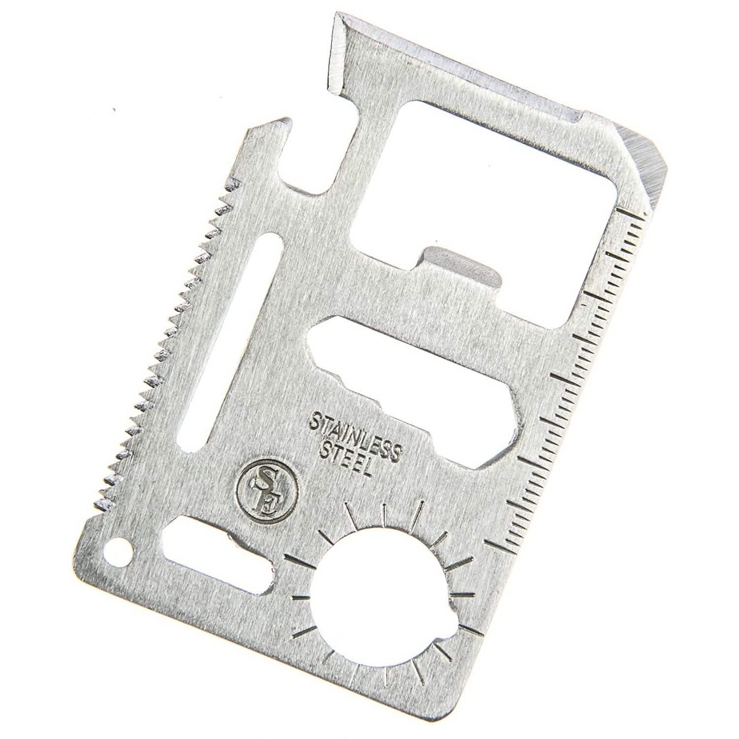 10-Pack: 11-in-1 Stainless Steel Survival Pocket Tool DailySale