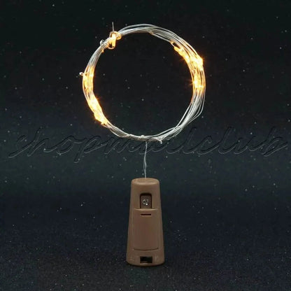 10-Pack: 20LEDs Wine Bottle Light Cork Shaped String Fairy Wire Night Light DailySale