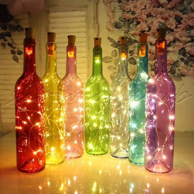 10-Pack: 20LEDs Wine Bottle Light Cork Shaped String Fairy Wire Night Light DailySale