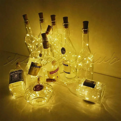 10-Pack: 20LEDs Wine Bottle Light Cork Shaped String Fairy Wire Night Light DailySale