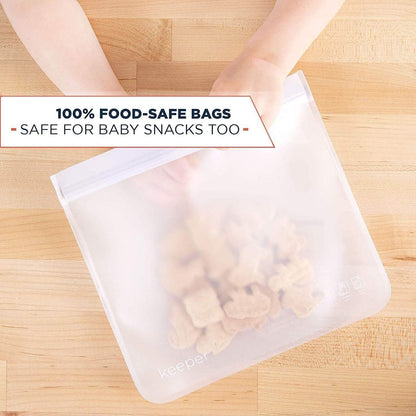 10-Pack: 32 oz Keeper Reusable Ziplock Bags DailySale