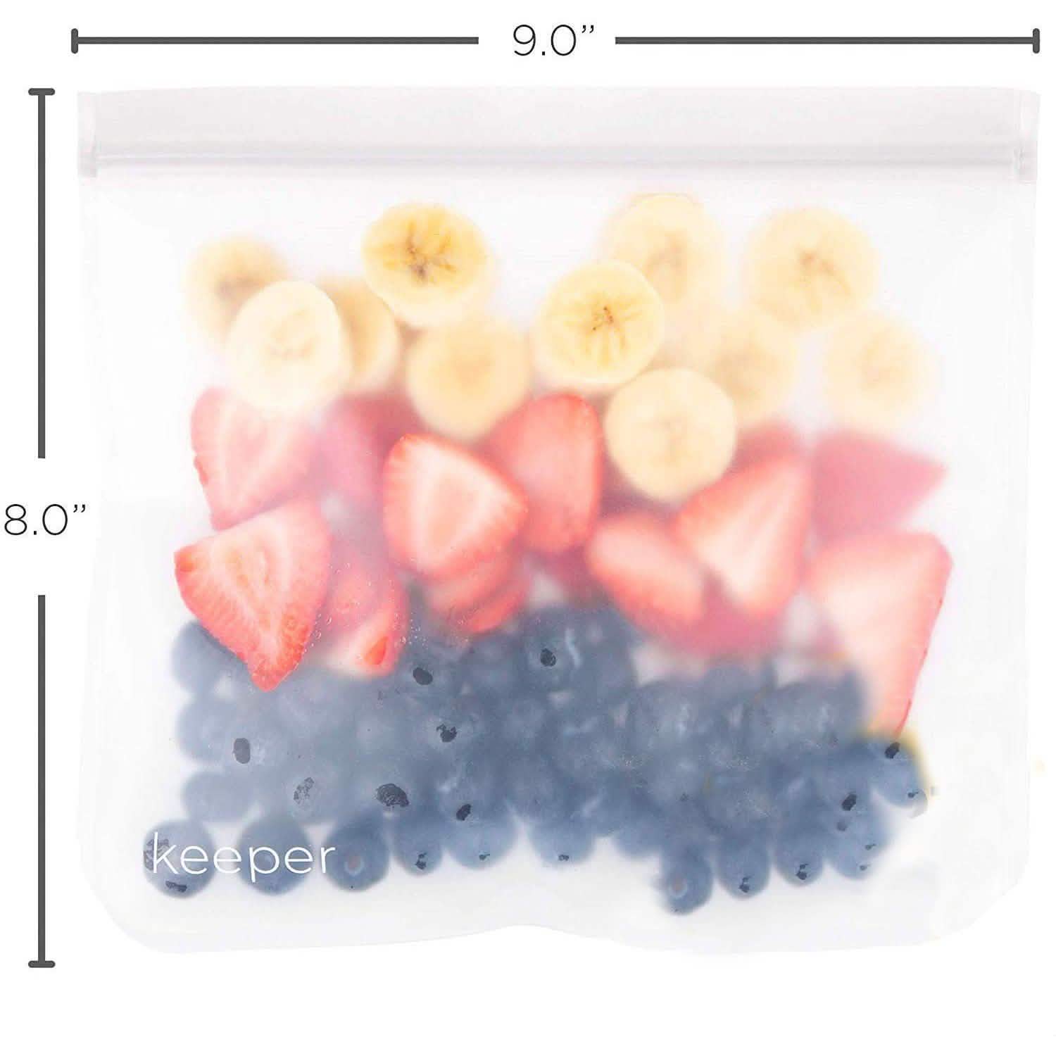 10-Pack: 32 oz Keeper Reusable Ziplock Bags DailySale