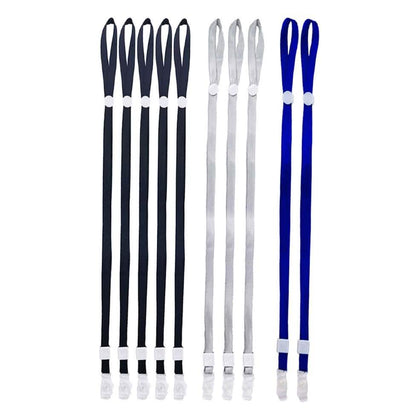10-Pack: Adjustable Face Mask Loop Extender Id Name Badges CDC Card Holder Lanyards DailySale