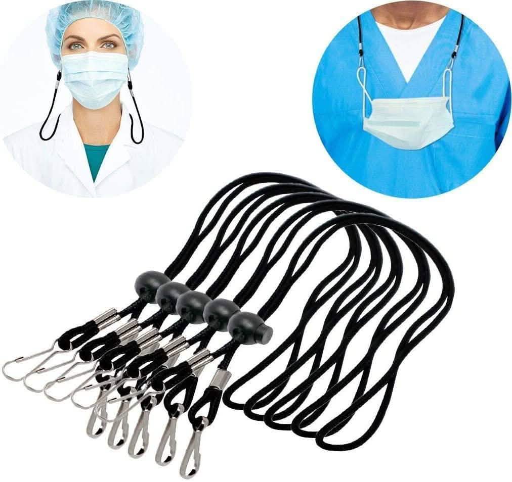 10-Pack: Adjustable Face Mask Neck Lanyard DailySale