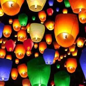 10-Pack: Biodegradable Paper Sky Lanterns DailySale