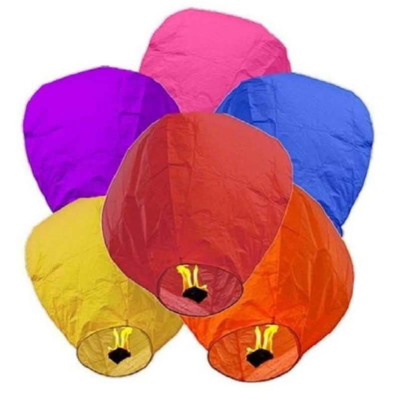 10-Pack: Biodegradable Paper Sky Lanterns DailySale