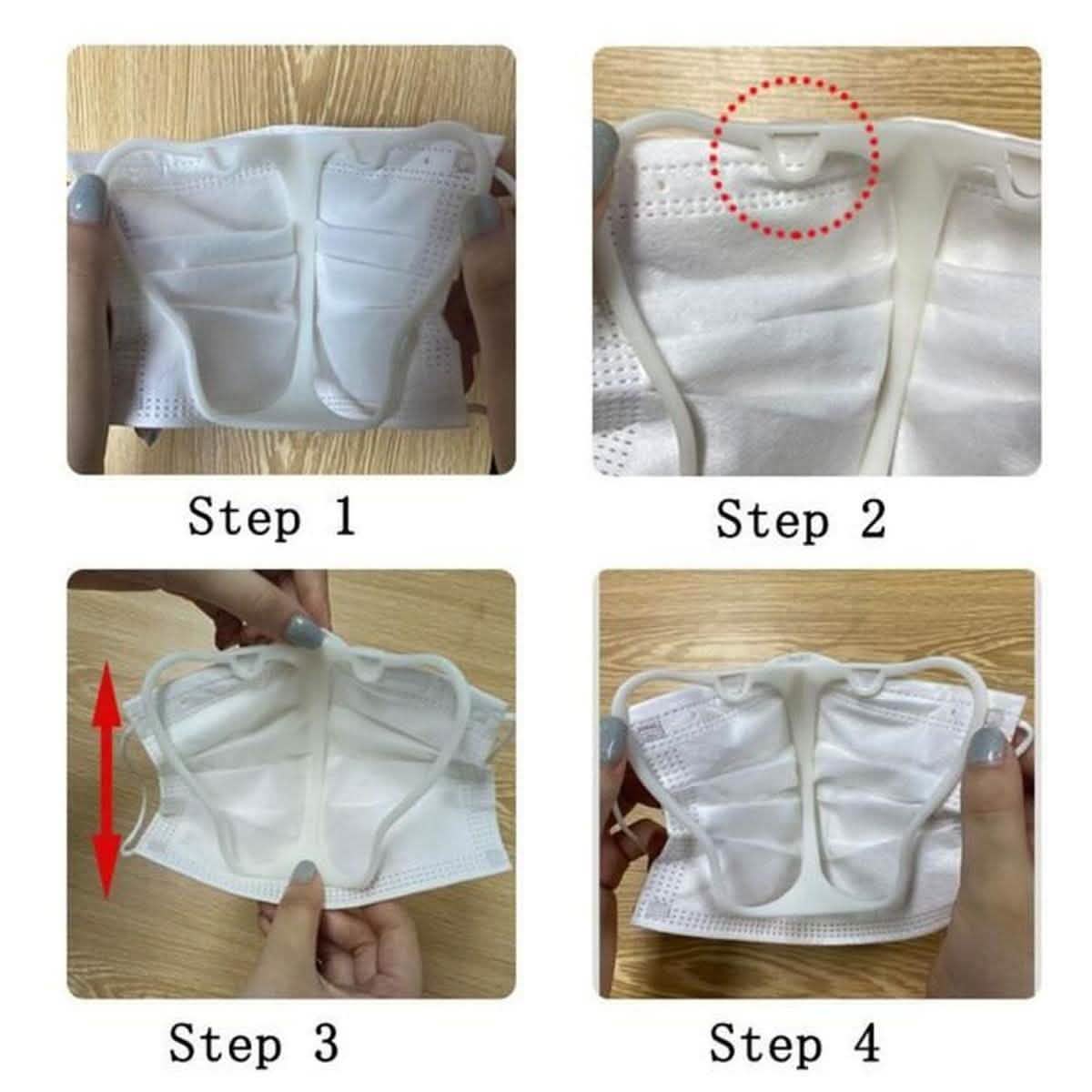 10-Pack: Face Mask Inner Support Frame Silicone Bracket DailySale