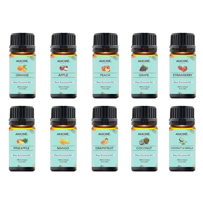 10-Pack: Fruity Fragrance Premium Aromatherapy Diffuser Oils Set For Candle & Soap Making DailySale