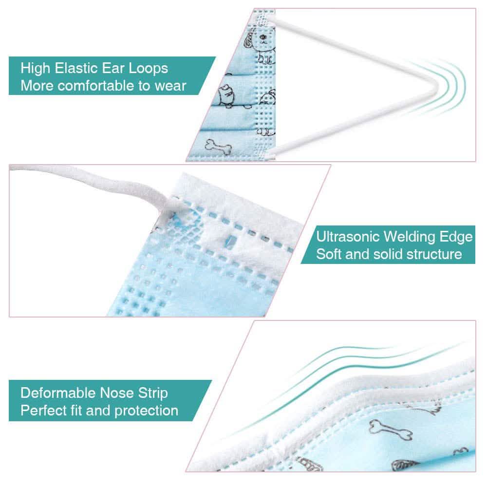 10-Pack: Kids Disposable Face Mask DailySale