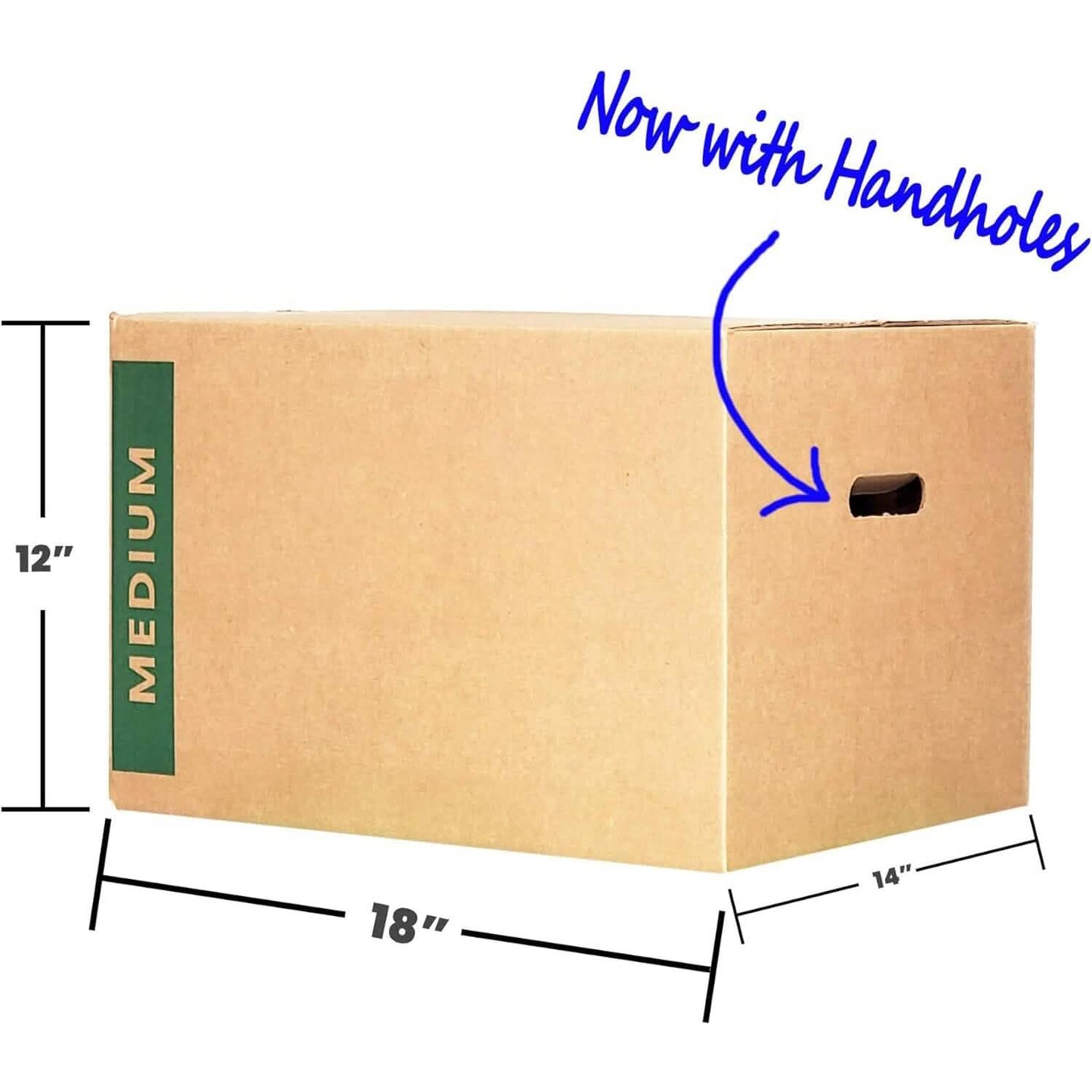 10-Pack: Medium Moving Boxes with Handles  (Refurbished) DailySale