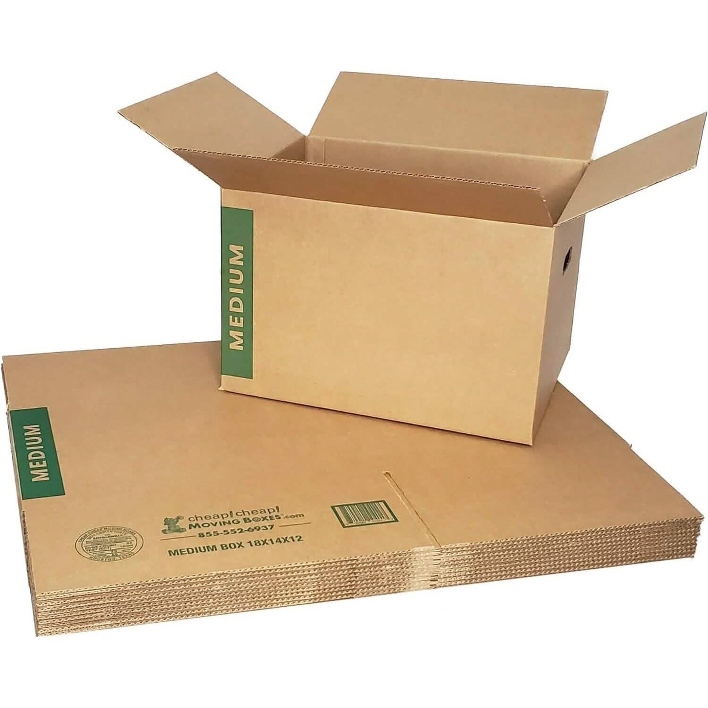 10-Pack: Medium Moving Boxes with Handles  (Refurbished) DailySale