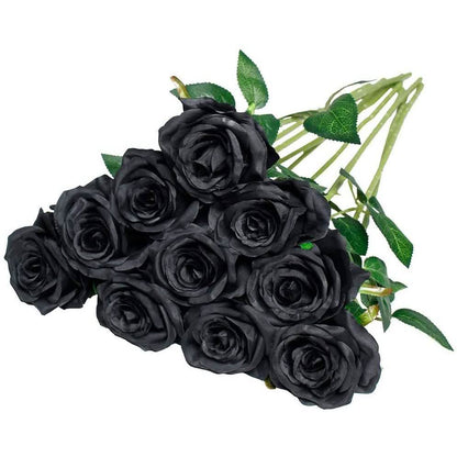 10-Pack: Nubry Artificial Silk Rose Flower Bouquet DailySale