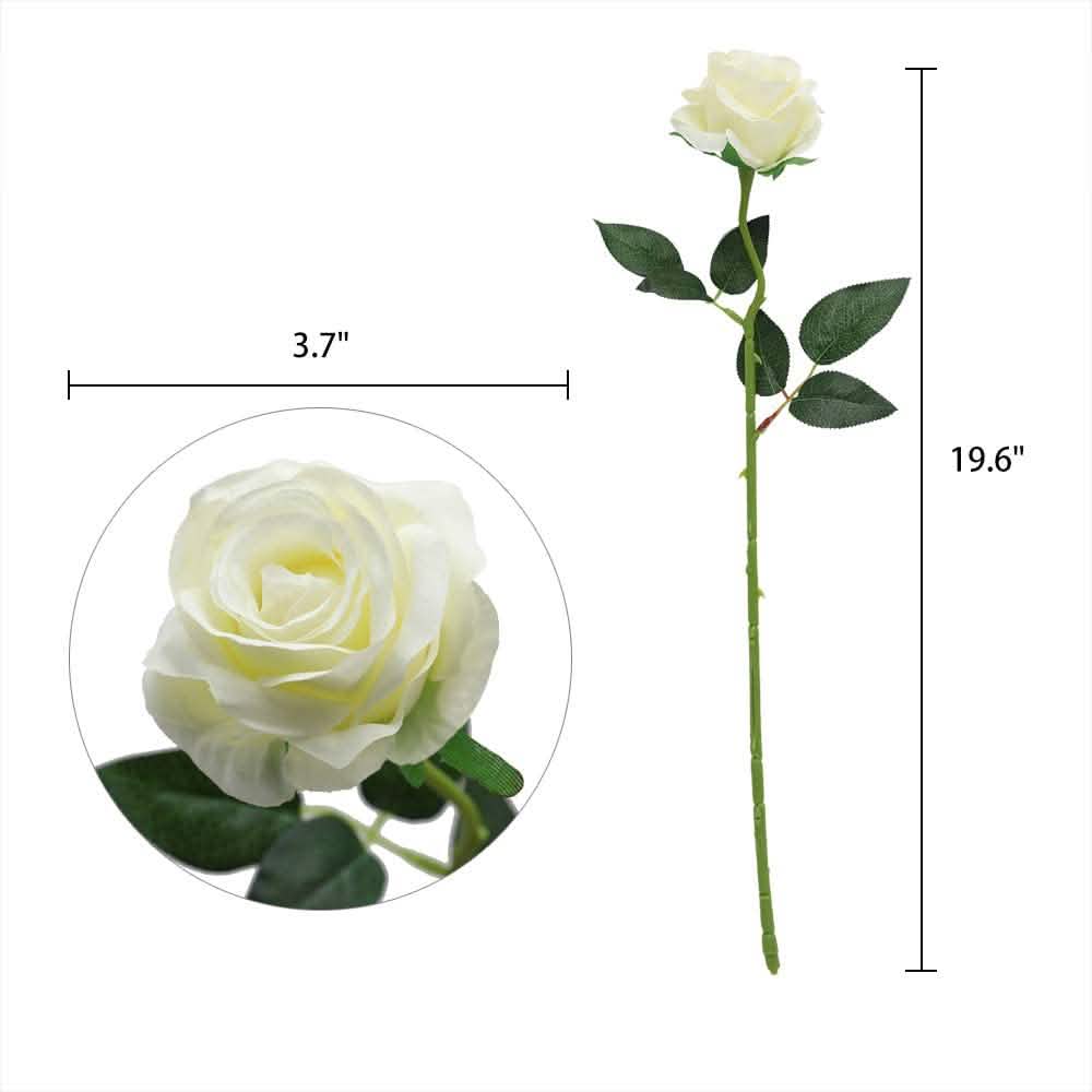 10-Pack: Nubry Artificial Silk Rose Flower Bouquet DailySale