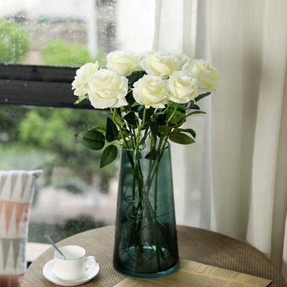 10-Pack: Nubry Artificial Silk Rose Flower Bouquet DailySale
