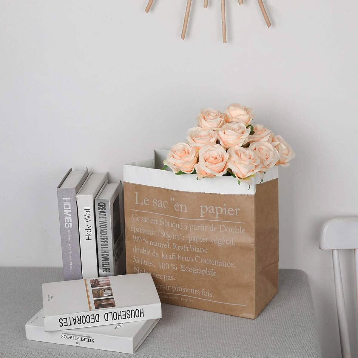 10-Pack: Nubry Artificial Silk Rose Flower Bouquet DailySale