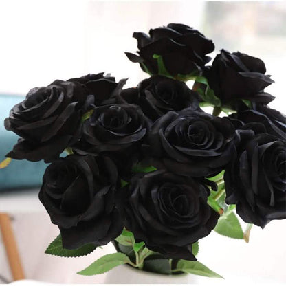 10-Pack: Nubry Artificial Silk Rose Flower Bouquet DailySale
