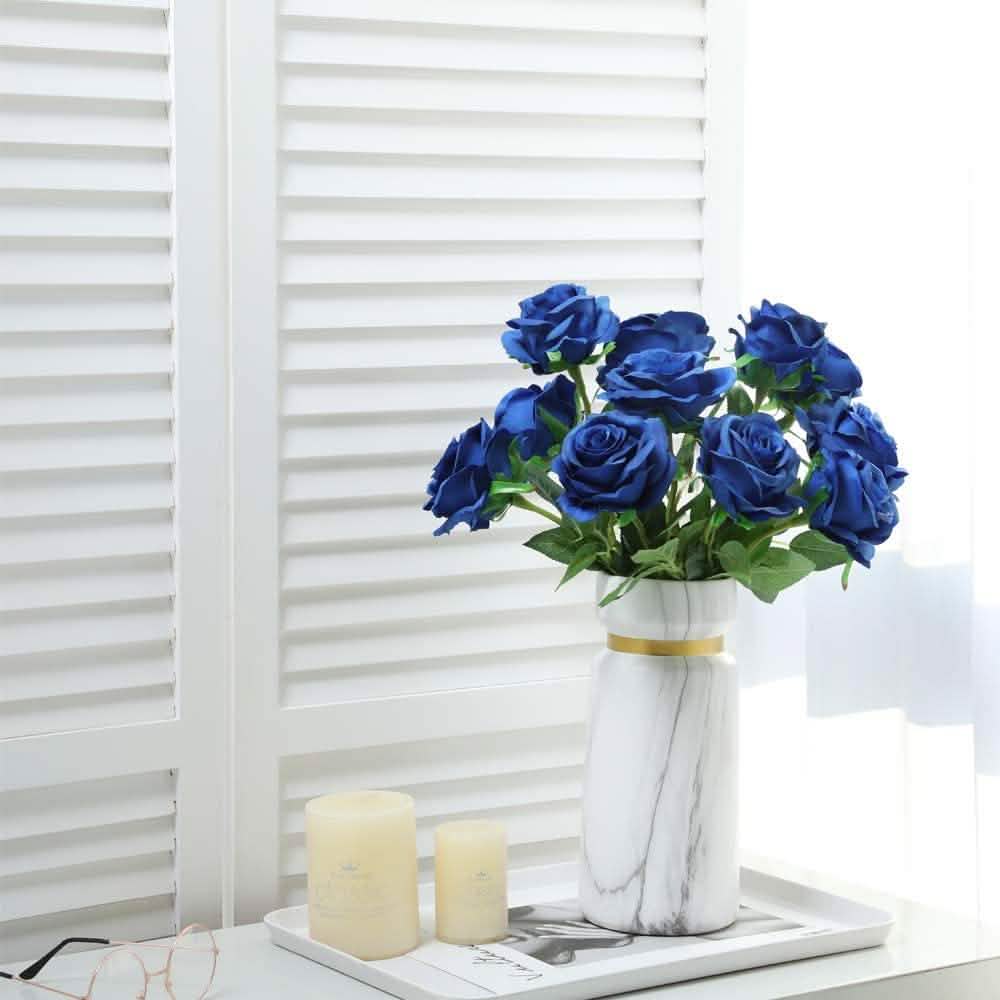 10-Pack: Nubry Artificial Silk Rose Flower Bouquet DailySale