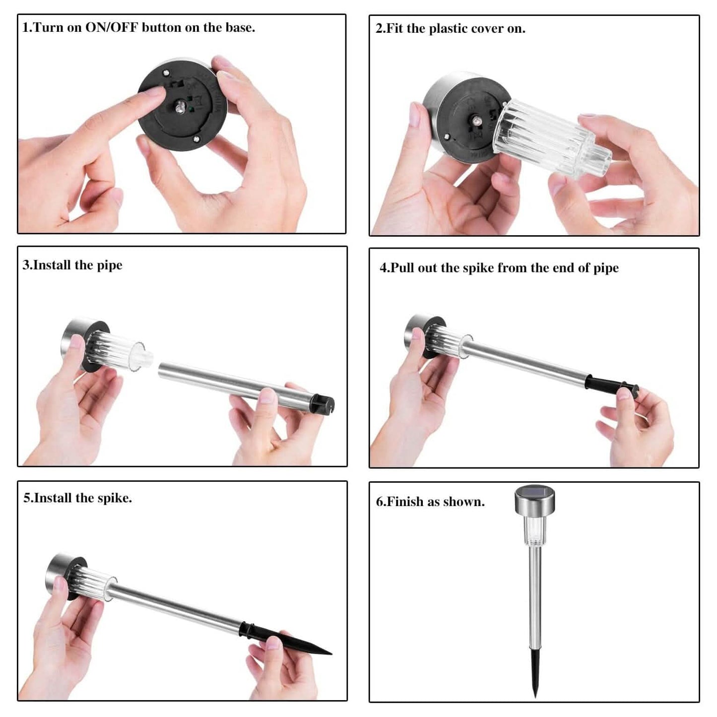 10-Pack: Outdoor Solar Landscape Lawn Light DailySale