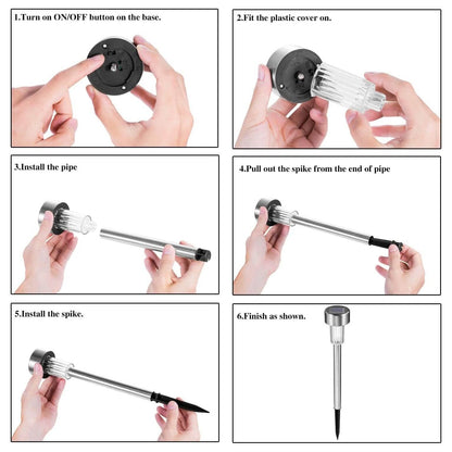 10-Pack: Outdoor Solar Landscape Lawn Light DailySale