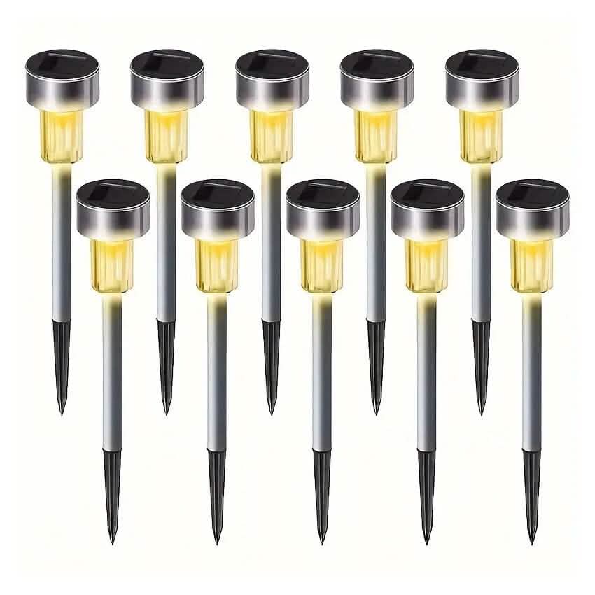 10-Pack: Outdoor Solar Landscape Lawn Light DailySale