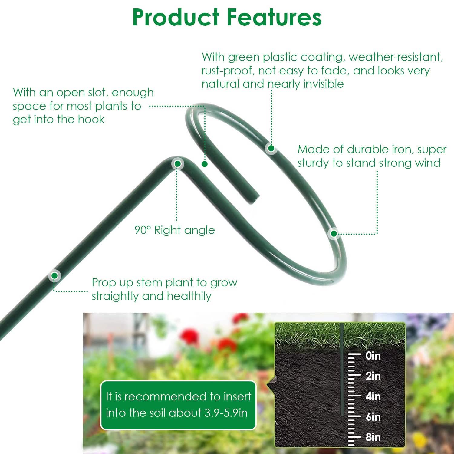 10-Pack: Plant Support Stake DailySale