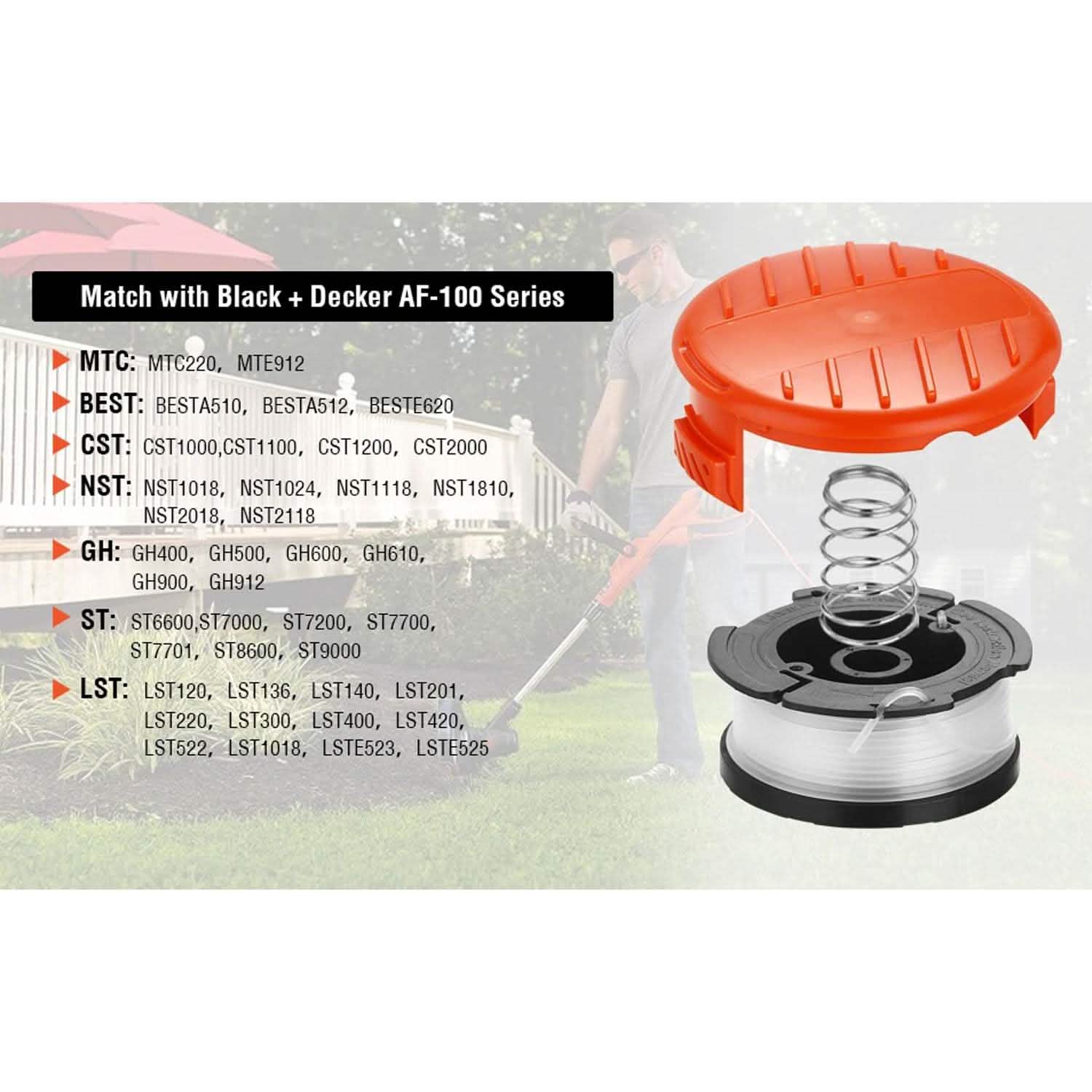 10-Pack: Replacement Spool AGPtEK Line String Trimmer DailySale
