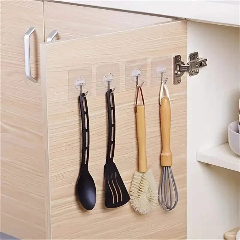 10-Pack: Self-Adhesive Wall Hooks DailySale