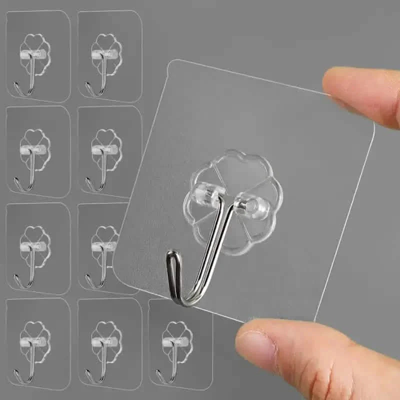 10-Pack: Self-Adhesive Wall Hooks DailySale
