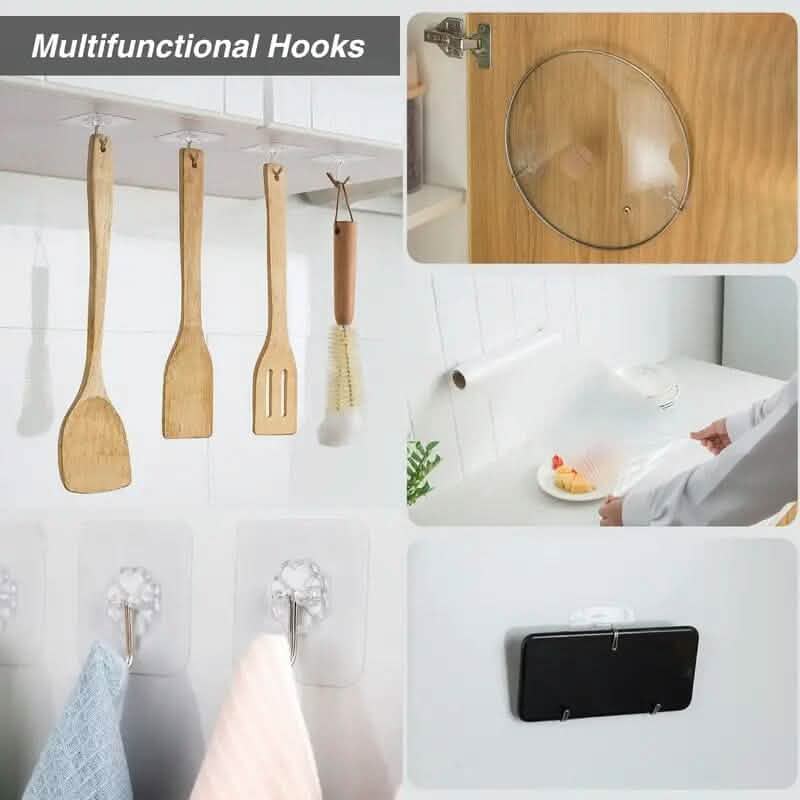 10-Pack: Self-Adhesive Wall Hooks DailySale
