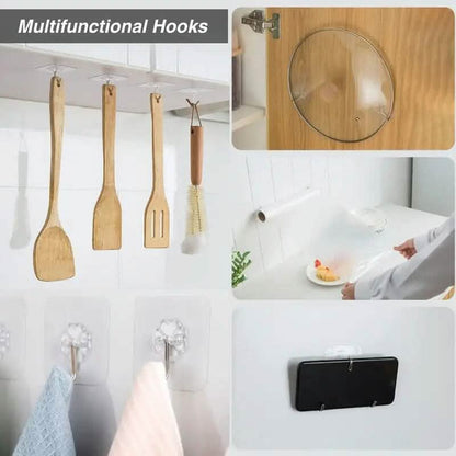 10-Pack: Self-Adhesive Wall Hooks DailySale