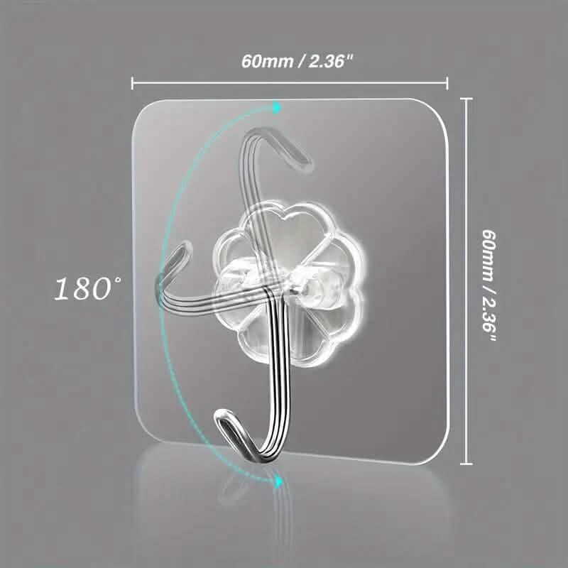 10-Pack: Self-Adhesive Wall Hooks DailySale
