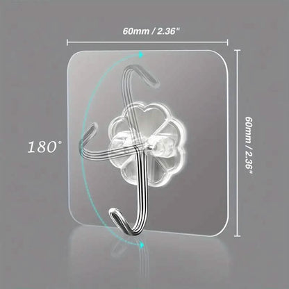 10-Pack: Self-Adhesive Wall Hooks DailySale