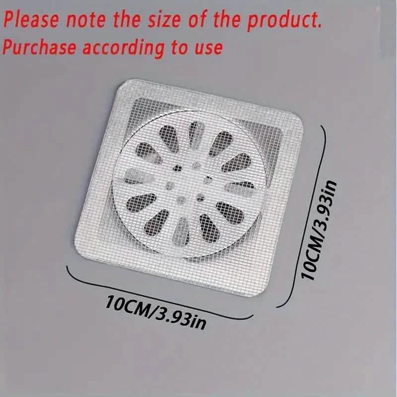 10-Pack: Shower Drain Hair Catcher Waterproof Mesh Stickers DailySale