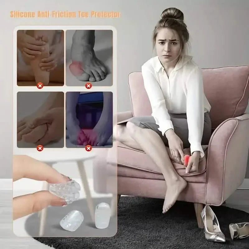 10-Pack: Transparent Toe Protector - Soft and Comfortable Toe Cover DailySale