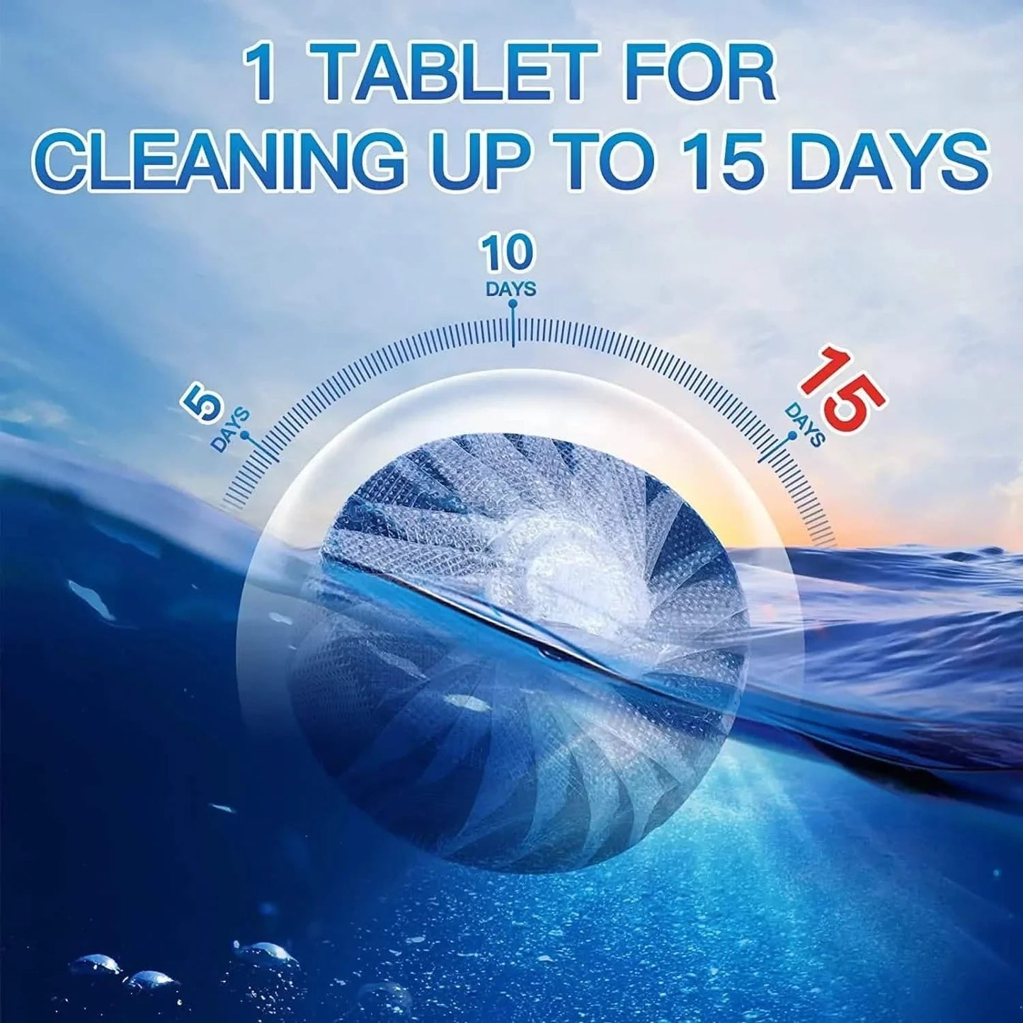 10-Pack: Vacplus Automatic Toilet Bowl Cleaner Tablets, Bathroom Toilet Tank Cleaner DailySale