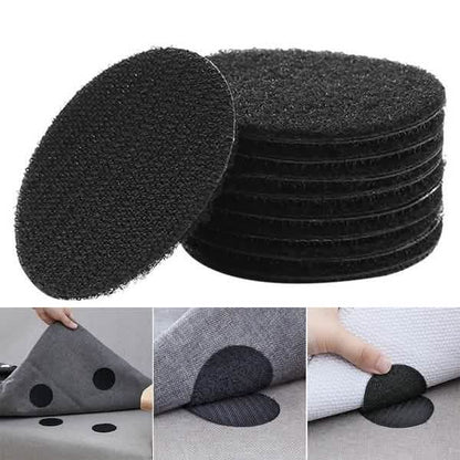 10-Pairs: Anti Curling Carpet Tape Rug Gripper Velcro DailySale