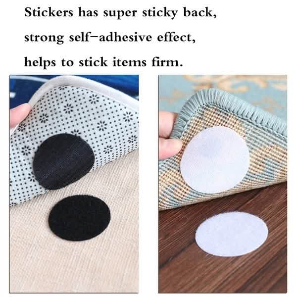 10-Pairs: Anti Curling Carpet Tape Rug Gripper Velcro DailySale