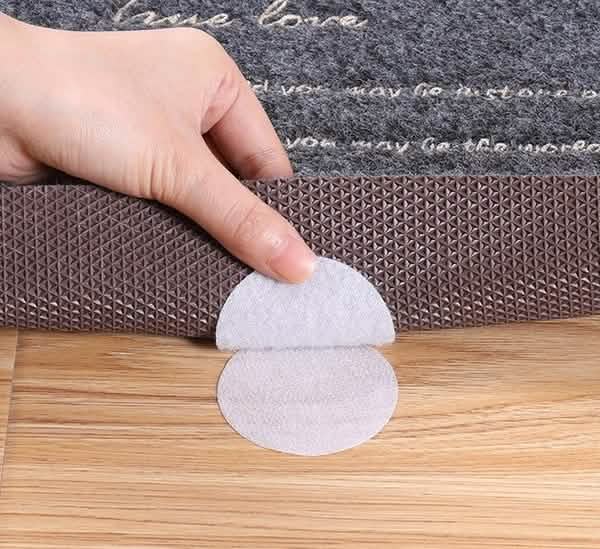 10-Pairs: Anti Curling Carpet Tape Rug Gripper Velcro DailySale