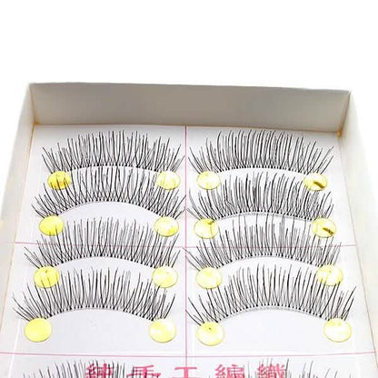 10-Pairs: Makeup Handmade Natural Fashion Long False Eyelashes Eye Lashes DailySale