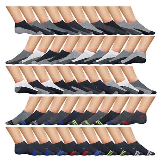 10-Pairs: Men's Active Low-Cut Ankle Socks DailySale